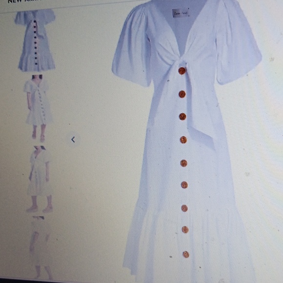 CARA CARA GEORGICA TIE FRONT FLOUNCE MIDI..size 4 - Picture 10 of 10